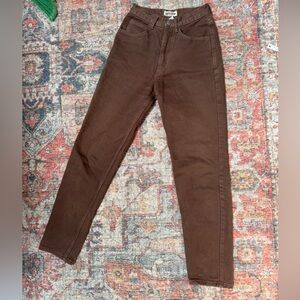 Brown High Waist Vintage Jeans